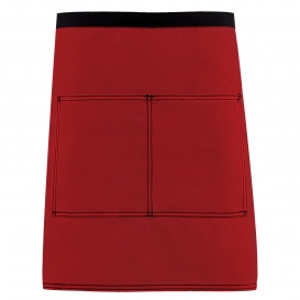 Fame CME28 City Market Everyday Half Bistro Apron - Red