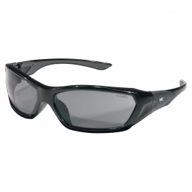 MCR Safety FF122 ForceFlex FF1 Safety Glasses - Black Frame - Gray Lens
