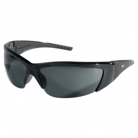 Crews FF212 ForceFlex 2 Safety Glasses - Black Frame - Gray Lens