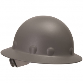 Fibre Metal P1ARW Full Brim Roughneck Hard Hat - Ratchet Suspension - Gray