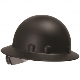 Fibre Metal P1ARW Full Brim Roughneck Hard Hat - Ratchet Suspension - Black