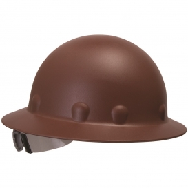 Fibre Metal P1ARW Full Brim Roughneck Hard Hat - Ratchet Suspension - Brown
