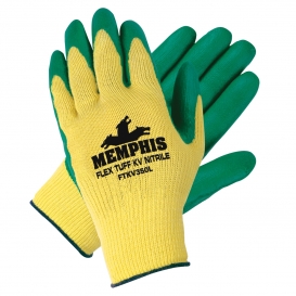 Memphis FTKV350 Flextuff KV Nitrile Gloves - 10 Gauge Kevlar Fibers - Nitrile Palm & Fingertips