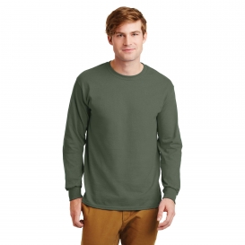 Gildan G2400 Ultra Cotton Long Sleeve T-Shirt - Military Green
