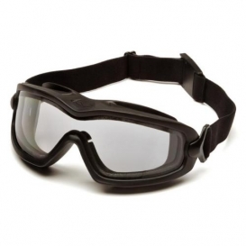 Pyramex GB6410SDT V2G Plus Goggles - Black Frame - Clear H2X Anti-Fog Lens