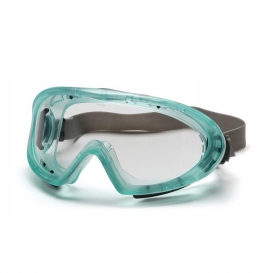 Pyramex GC504TN Capstone Goggles - Green Frame - Clear H2X Anti-Fog Lens