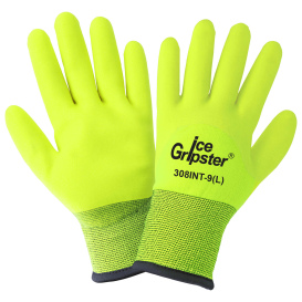 Global Glove 308INT Ice Gripster High Visibility Insulated Work Gloves