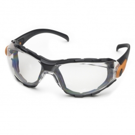Elvex GG-40C-AF Go-Specs Safety Glasses - Black Foam Lined Frame - Clear Anti-Fog Lens