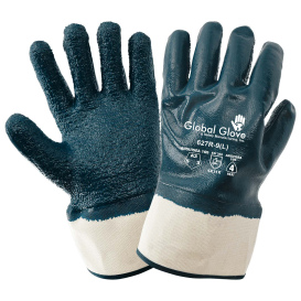 Global Glove 627R Premium Solid Nitrile Fully Coated Two-Piece Jersey Gloves