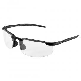 Bullhead BH1031AF Swordfish Safety Glasses - Black Frame - Clear Anti-Fog Lens
