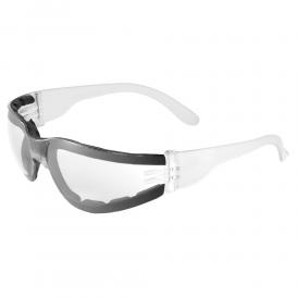 Bullhead BH1151AF Torrent Safety Glasses - Clear Foam Lined Frame - Clear Anti-Fog Lens