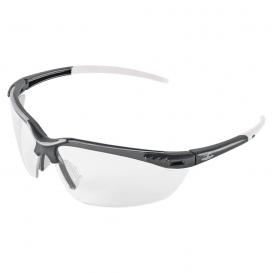Bullhead BH1191AF Mojarra Safety Glasses - Gray Frame - Clear Anti-Fog Lens