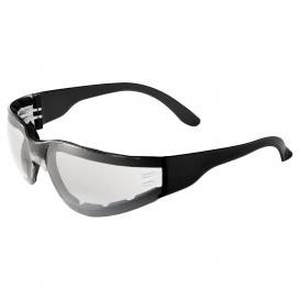 Bullhead BH13156AF Torrent Safety Glasses - Black Foam Lined Frame - Indoor/Outdoor Anti-Fog Lens