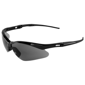 Bullhead Safety BH2253 Spearfish Safety Glasses - Shiny Black Frame - Smoke Lens