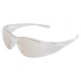 Bullhead Safety BH2316 Flathead Safety Glasses - Clear Frame - Indoor/Outdoor Lens