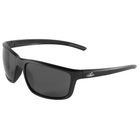 Bullhead BH2763PFT Pompano Safety Glasses - Matte Black Frame - Smoke Anti-Fog Lens