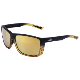 Bullhead Safety BH33618PFT Lionfish Safety Glasses - Black Frame - Gold Mirror Anti-Fog Lens