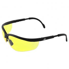 Bullhead BH464 Picuda Safety Glasses - Black Frame - Yellow Lens