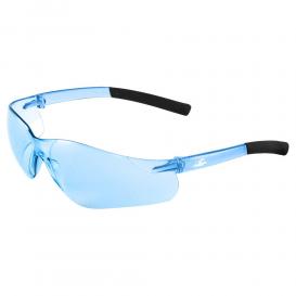 Bullhead BH525 Pavon Safety Glasses - Blue Temples - Light Blue Lens