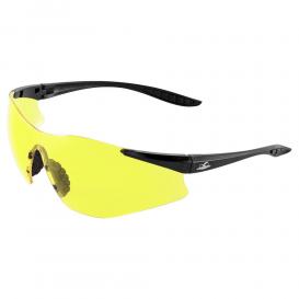 Bullhead BH764AF Snipefish Safety Glasses - Black Temples - Yellow Anti-Fog Lens