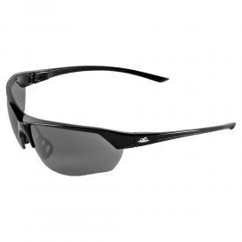 Bullhead BH853AF Tetra Safety Glasses - Black Frame - Smoke Anti-Fog Lens