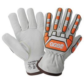 Global Glove CIA7000 Aralene C.I.A. Cut and Impact Resistant Goatskin Leather Drivers Work Gloves