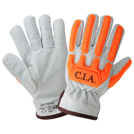 Global Glove CIA7700 High-Visibility Buffalo Leather Driver Gloves