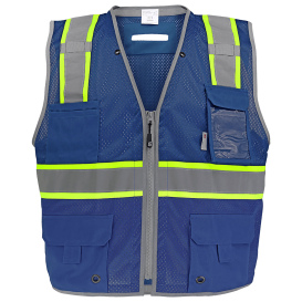 Global Glove GLO-0067B FrogWear HV Enhanced Visibility Surveyor Safety Vest