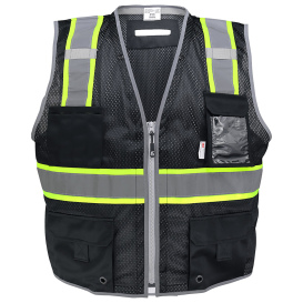 Global Glove GLO-0067K FrogWear HV Enhanced Visibility Surveyor Safety Vest