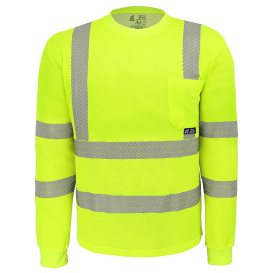 Global Glove GLO-217LS FrogWear Type R Class 3 Long Sleeve Safety Shirt