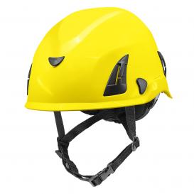 Bullhead HH-CH1 Climbing Cap Style Hard Hat - 6-Point Ratchet Suspension - Yellow