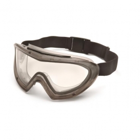 Pyramex GG504T Capstone Goggles - Gray Frame - Clear H2X Anti-Fog Lens