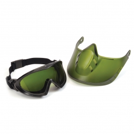 Pyramex Capstone Shield Clear Anti-Fog Lens & Face Shield Goggle Each 