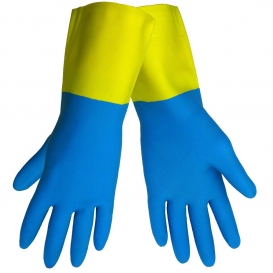Global Glove 244 Flock Lined Neoprene Over Rubber Gloves