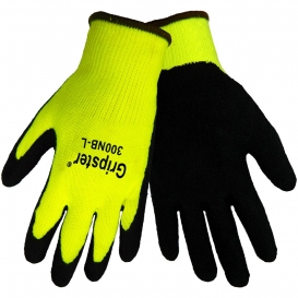 Global Glove 300NB Gripster High Visibility Etched Rubber Dipped Gloves