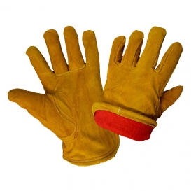Global Glove 3200SRF Split Leather Fleece Lined Gloves