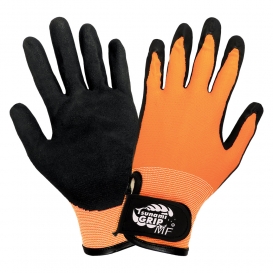 Global Glove 510MFV Tsunami High Visibility Nitrile Palm Dipped Gloves
