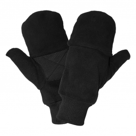Global Glove 519INT Insulated Fleece Fingerless Flip-Up Mitten