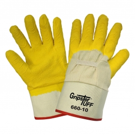 Global Glove 660 Gripster Tuff Cotton Canvas Rubberized Safety Gloves