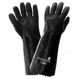 Global Glove 718R Premium Double Dipped PVC Gloves - 18\