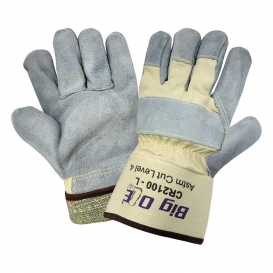 Global Glove CR2100 Big Ole Cut Resistant Premium Leather Palm Gloves