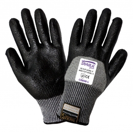 Global Glove CR808 Samurai Gloves -Taeki5 Liner with Tsunami Grip Tuff Nitrile 3/4 Dipped Palm