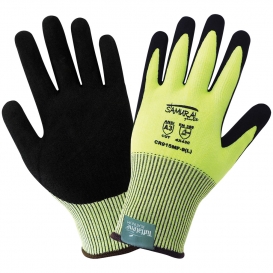 Global Glove CR915MF Samurai Glove High Visibility Cut Resistant Gloves Made With Tuffalene Platinum