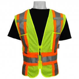 Global Glove GLO-002ADJ FrogWear Type R Class 2 Adjustable Safety Vest - Yellow/Lime