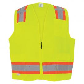Global Glove GLO-0039 FrogWear Type R Class 2 Two-Tone Solid Surveyor Safety Vest