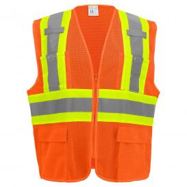 Global Glove GLO-0045 FrogWear Type R Class 2 Mesh Surveyor Safety Vest - Orange