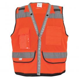 High-Visibility Premium Surveyors Safety Vest 2X-Large Global Glove GLO-058 FrogWear HV 