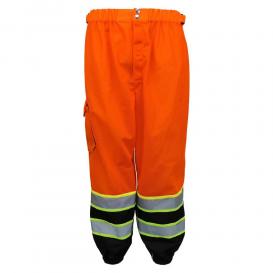 Global Glove GLO-99P FrogWear ANSI Class E Black Bottom Safety Pants - Orange