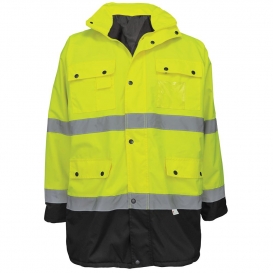 Global Glove GLO-P1 FrogWear Type R Class 3 Black Bottom Winter Parka Jacket