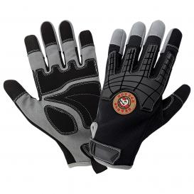 Global Glove HR8200 Hot Rod Premium Synthetic Leather Palm Performance Gloves